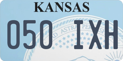 KS license plate 050IXH