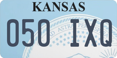 KS license plate 050IXQ