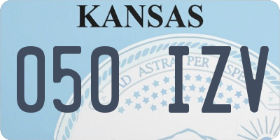 KS license plate 050IZV