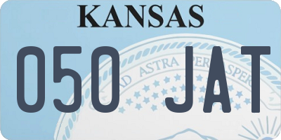 KS license plate 050JAT