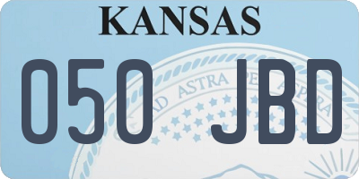 KS license plate 050JBD