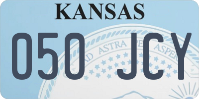 KS license plate 050JCY