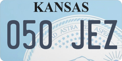 KS license plate 050JEZ