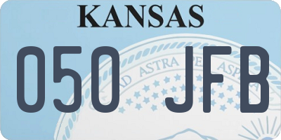 KS license plate 050JFB