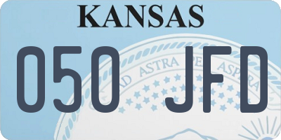 KS license plate 050JFD