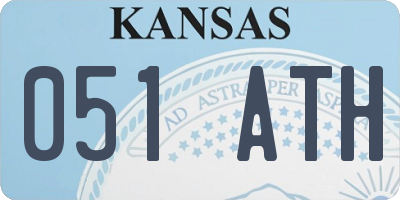 KS license plate 051ATH