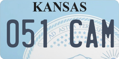 KS license plate 051CAM