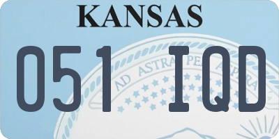 KS license plate 051IQD