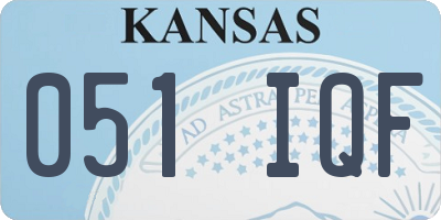 KS license plate 051IQF