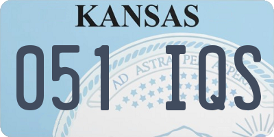 KS license plate 051IQS