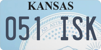 KS license plate 051ISK