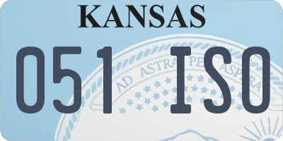 KS license plate 051ISO