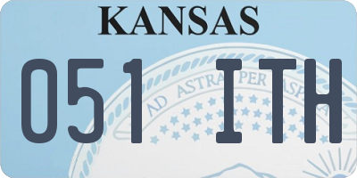 KS license plate 051ITH