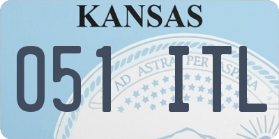 KS license plate 051ITL