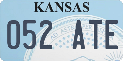 KS license plate 052ATE