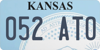 KS license plate 052ATO