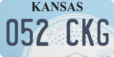 KS license plate 052CKG