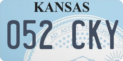KS license plate 052CKY