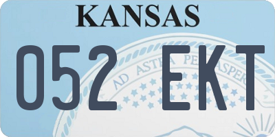 KS license plate 052EKT