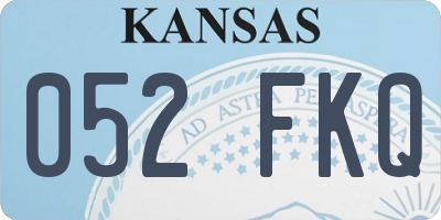 KS license plate 052FKQ