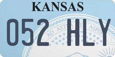 KS license plate 052HLY