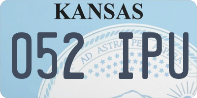 KS license plate 052IPU
