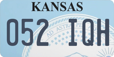 KS license plate 052IQH