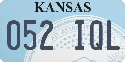 KS license plate 052IQL