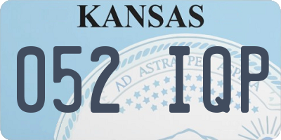 KS license plate 052IQP