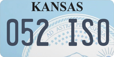 KS license plate 052ISO