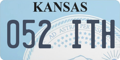 KS license plate 052ITH