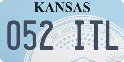 KS license plate 052ITL