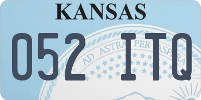 KS license plate 052ITQ