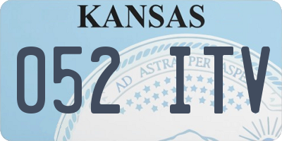 KS license plate 052ITV
