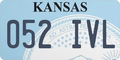 KS license plate 052IVL