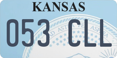 KS license plate 053CLL