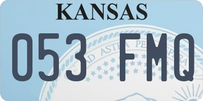 KS license plate 053FMQ