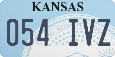 KS license plate 054IVZ