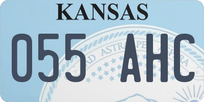 KS license plate 055AHC