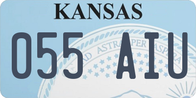 KS license plate 055AIU