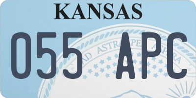 KS license plate 055APC