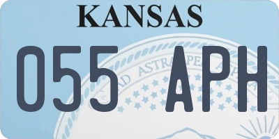KS license plate 055APH