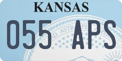 KS license plate 055APS