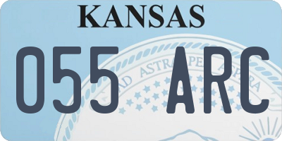 KS license plate 055ARC