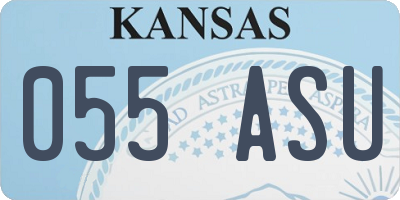 KS license plate 055ASU