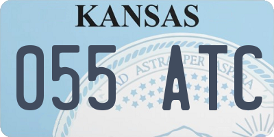 KS license plate 055ATC