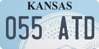 KS license plate 055ATD