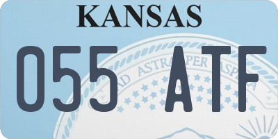 KS license plate 055ATF