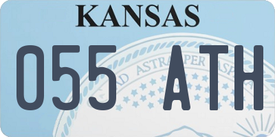 KS license plate 055ATH