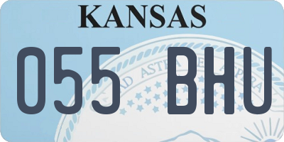KS license plate 055BHU